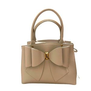 Like Dreams Beige Bow Handbag/Crossbody Bag